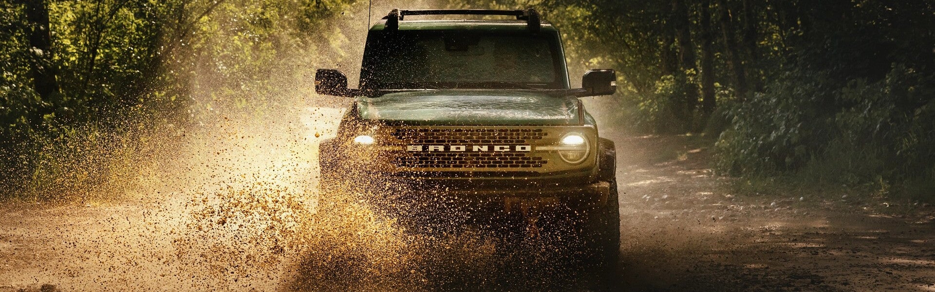 2025 Ford Bronco driving through water