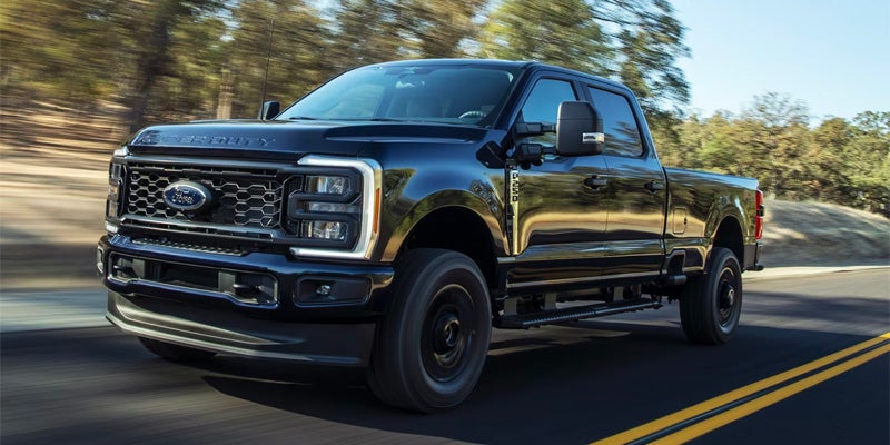 2025 Ford Super Duty F-250 SRW driving on road