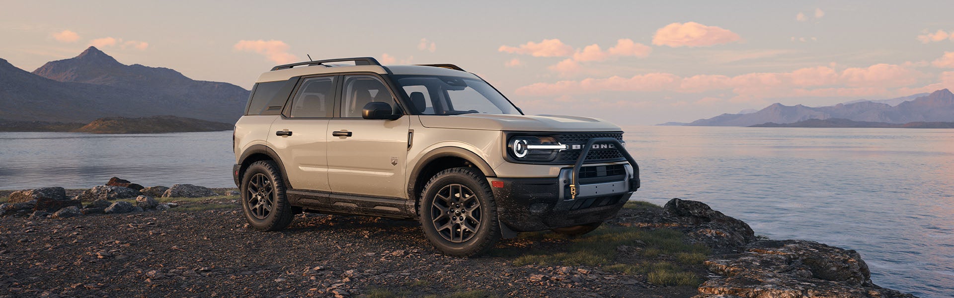 2025 Ford Bronco Sport parked at sunset