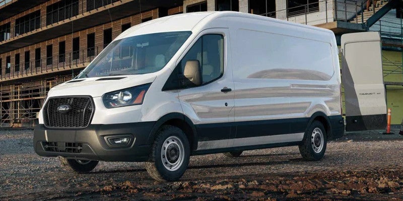2025 Ford E-Transit Cargo Van driving