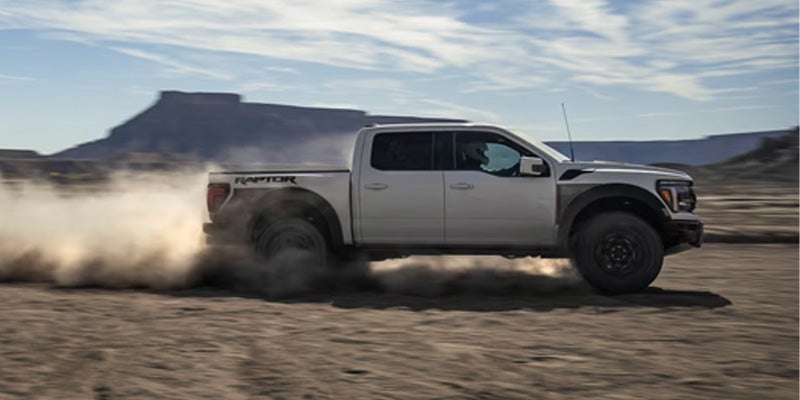 2025 Ford F-150 driving in desert