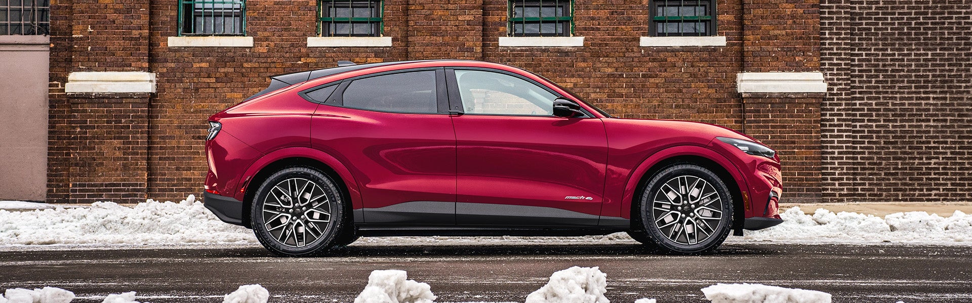 2025 Ford Mustang Mach-E parked on street
