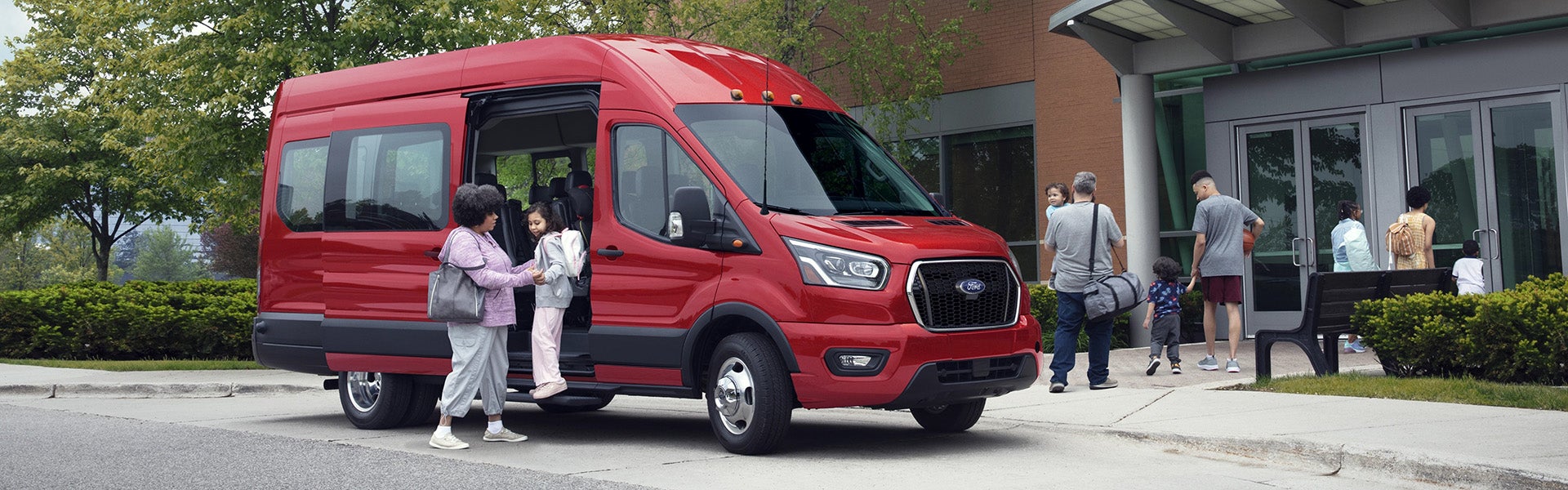2025 Ford Transit Passenger Wagon family stepping out